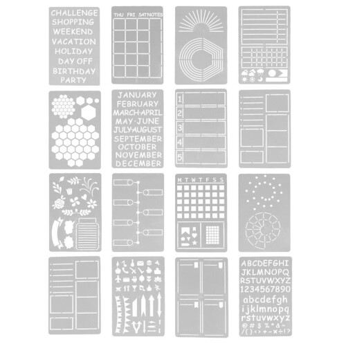 1 lot de 16 modèles de carnets pour bloc-notes 1