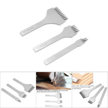 3 Stück Leder-Lochstanzer-Set – 2,7/3,0/3,38/3,85 mm Stahlmeißel