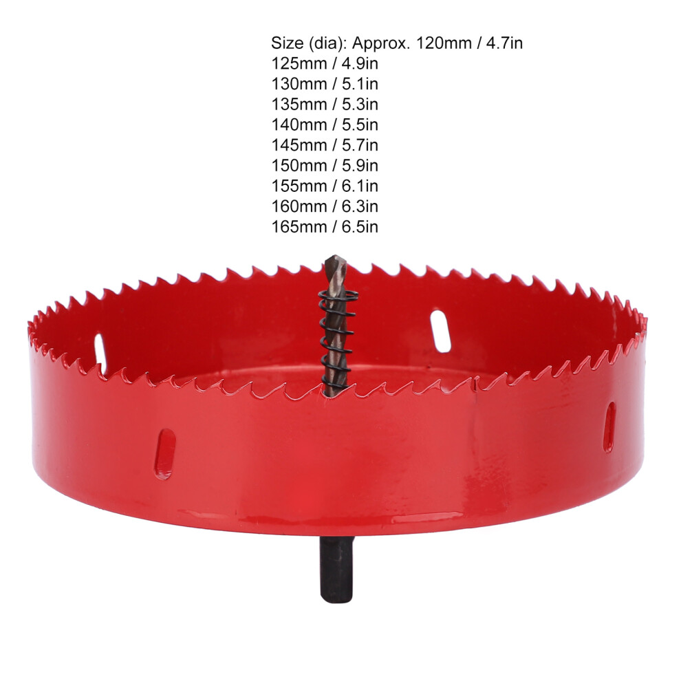 120-165Mm Bimetal Hole Saw Cutter For Wood, Metal, Acrylic 4601360516628