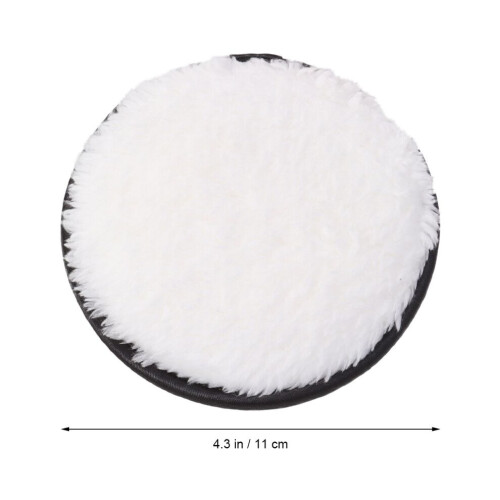 3 Washable Makeup Remover Face Pads Plush (Random Color) 1