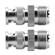 RF Koaxialadapter 2 Stück BNC männlich zu UHF SO239 PL-259 weiblich Anschlüsse