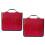 2 CD Storage Case PU for 400 CDs with Handle Red 1