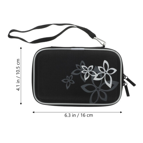 Shockproof case for 2.5" laptops with floral pattern 1