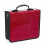 2 CD Storage Case PU for 400 CDs with Handle Red 5