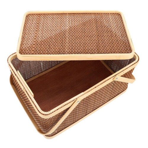 1 decoratieve picknickmand, handmand, snackmand
