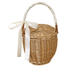 Geweven mand voor picknicks en reizen, 1 set, 32 x 21 x 21 cm