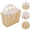 Raindrops vävd förvaringskorg beige 1 set 5