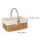 Cesta de mimbre para picnic con forro 2
