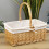 Cesta de mimbre para picnic con forro 3