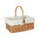 Cesta de mimbre para picnic con forro 5