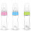 Ensemble de 3 biberons en silicone pour aliments pour bébé, vert 1