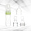 Ensemble de 3 biberons en silicone pour aliments pour bébé, vert 4