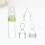 Ensemble de 3 biberons en silicone pour aliments pour bébé, vert 3