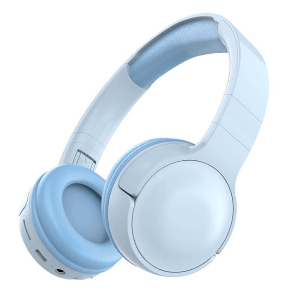 Wireless -Compatible Headphones Sports Gaming Headphones Deep Bass Stereo Sound Earphones 10H Playtime For Travel Cellphone Pc (Blue) Blue 9105992046409