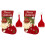 2 Sets Weihnachts-Babyschlafsack mit Mütze 2