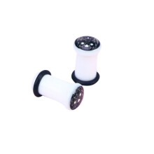 1 paar 6 mm lichtgevende oordopjes in de vorm van een doodskop (voor in de oorschelp)