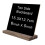 Tischschild mit Tafelsymbol, Holz, schwarz 4