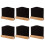 6er-Pack Mini-Holztafeln, doppelseitig, mit Ständer 4