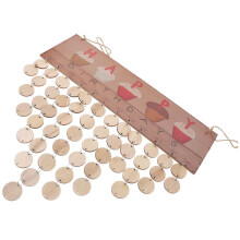 Geburtstagstorte mit „Happy Birthday“-Schild, Holzschild, 50 Stücke, zum Selbermachen, Geschenk