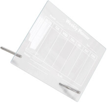 1 Set transparenter Acryl-Schreibtafeln, beschreibbar und abwischbar