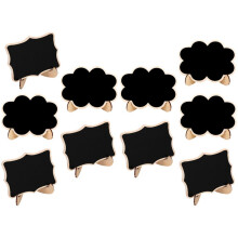 10 kleine, wiederverwendbare Mini-Pinnwände mit Kreidetafeln
