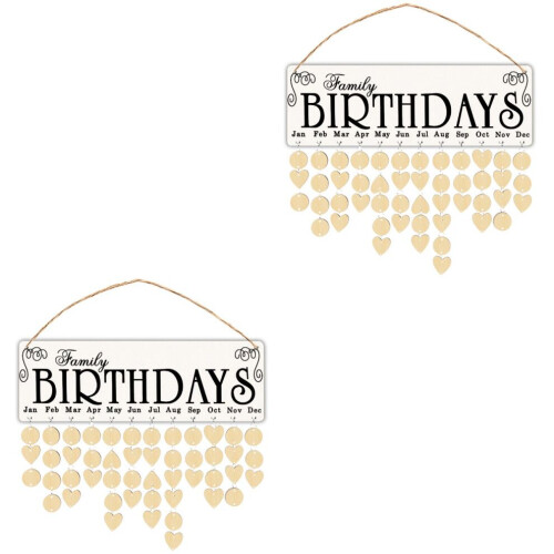 Paquete de 2 calendarios de recuerdos para cumpleaños 2
