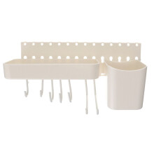 1 Set Lochplatten-Kombinationsset zur Wandmontage ohne Bohren