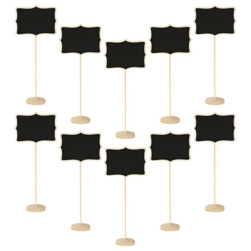 10 Mini-Tafeln mit Schreibfläche, reserviert