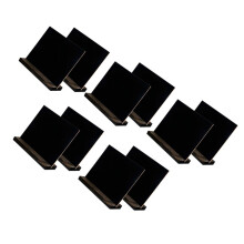 10 Mini-Holztafeln, schwarz, für Zuhause
