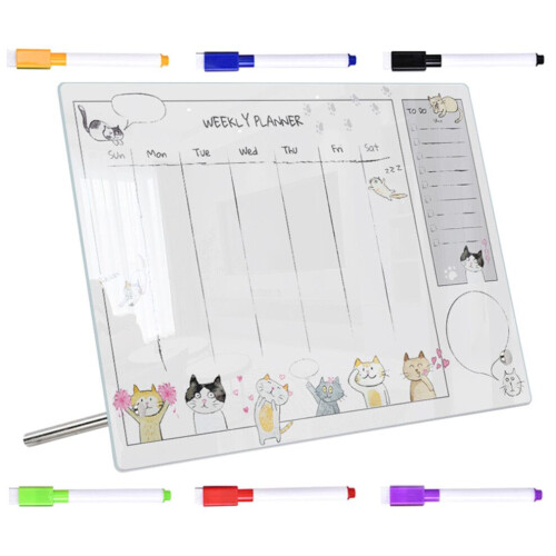 2 Sets Acryl-Planungstafeln für Monate und Wochen (Whiteboard) 1