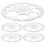 6 pieces 360-degree protractor, transparent, reusable 1