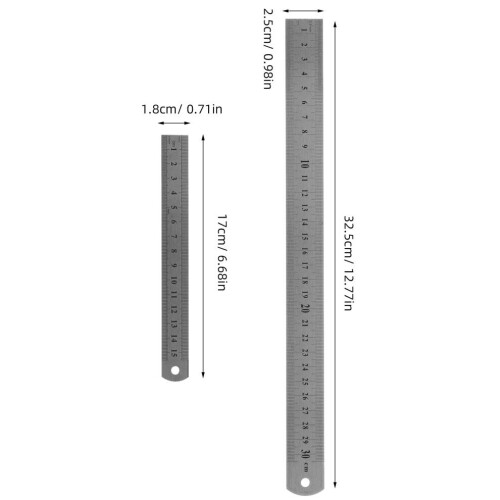 2 cm multifunktionell 32,5x2,5x0,5 cm silver 1