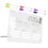 2 Sets Acryl-Planungstafeln für Monate und Wochen (Whiteboard) 3