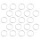 Raindrops 20 Metal Movable Ring Buckle Office 1