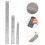 3-teiliges Set Messlineale, doppelseitige Skala 4