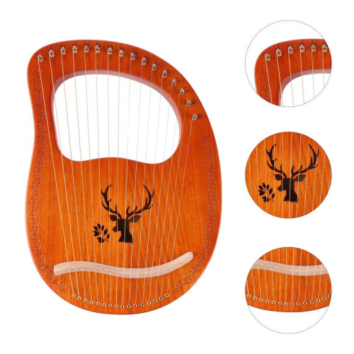 lyre with 16 metal strings and - 2