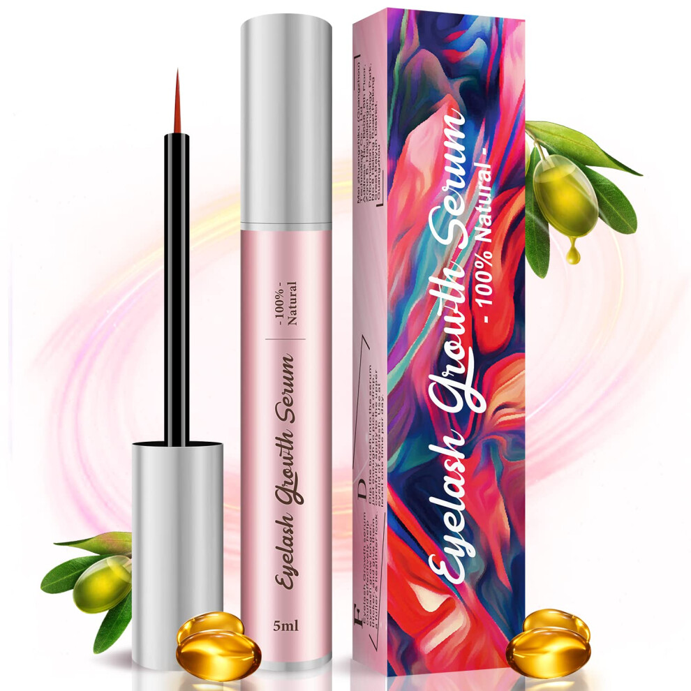Boxmom Eyelash Growth Serum, 5Ml Professional Lash Growth Serum Eyelash & Eyebrow Enhancer Serum, Natural Lash Booster Eyelash Serum For Growth- Irritation