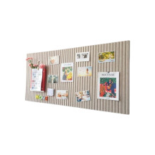 Multipurpose Vertical Line Perceived Noticeboard-Dark camel