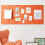 Multipurpose Vertical Line Perceived Noticeboard-Dark camel 7