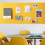 Multipurpose Vertical Line Perceived Noticeboard-Dark camel 2