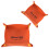 PU Leather Desktop Storage Tray With Double Compartments-Orange 1