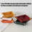 PU Leather Desktop Storage Tray With Double Compartments-Orange 5
