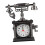 Traditional Whirling Call Plastic Telephone Copy-Black color 1