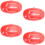 4PCS Pet Hair Removal Rollers Washable Reusable Design-Red 1