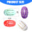 4PCS Pet Hair Removal Rollers Washable Reusable Design-Red 4
