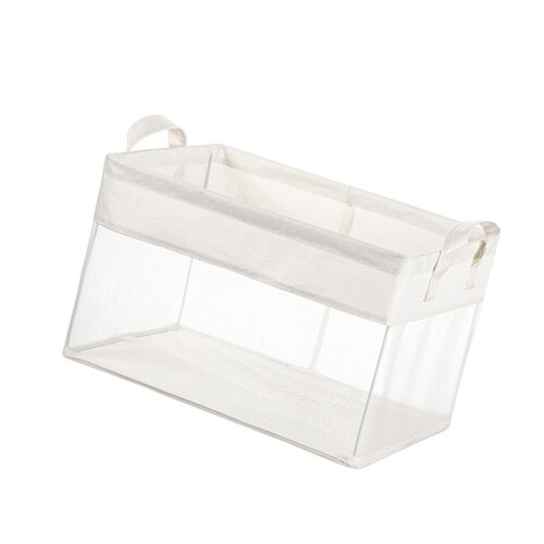 Clear Net Fabric Storage Box With Strong Metal Frame For-M