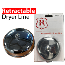 Retractable Drying Line - Expandable Bathroom Clothesline with Durable Polypropylene Rope up to 7.55ft