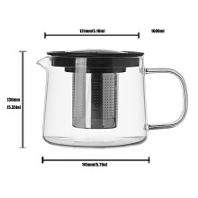 Zusätzliche Klarheit der Teekanne, visuelles-1600 ml