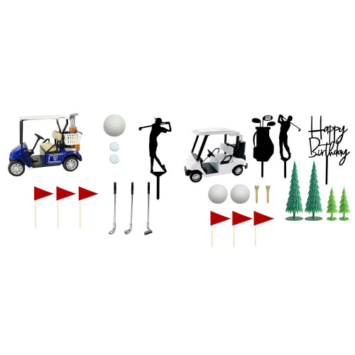Permanente plastic golfkar-taartaccessoires, perfect voor-B 1