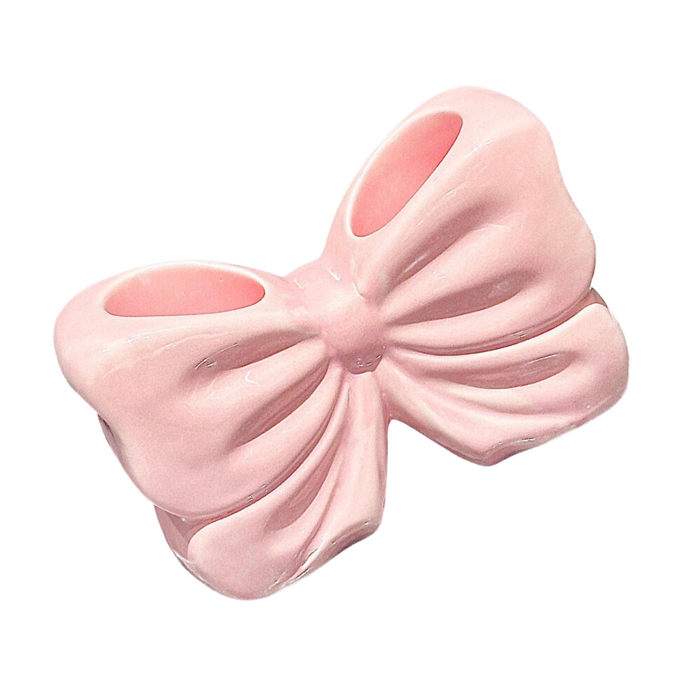 Bowknot Toothbrush Holder Pink Ceramic Accessory for-Pink-image-OPC-PMY2BQR-NEW